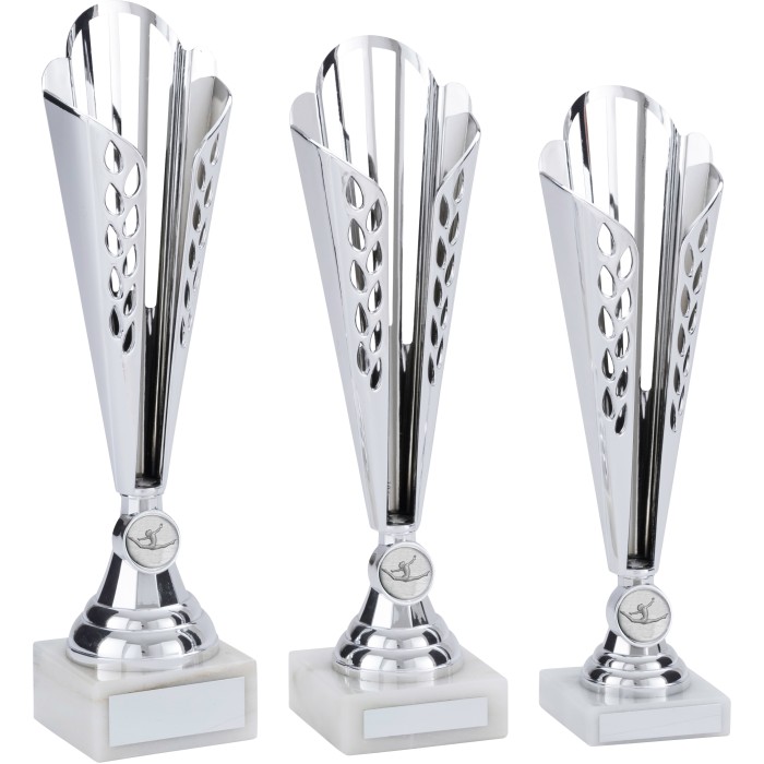 SILVER GYMNASTICS TROPHY - CONICAL CUP - CHOICE OF GYMNASTICS CENTRE